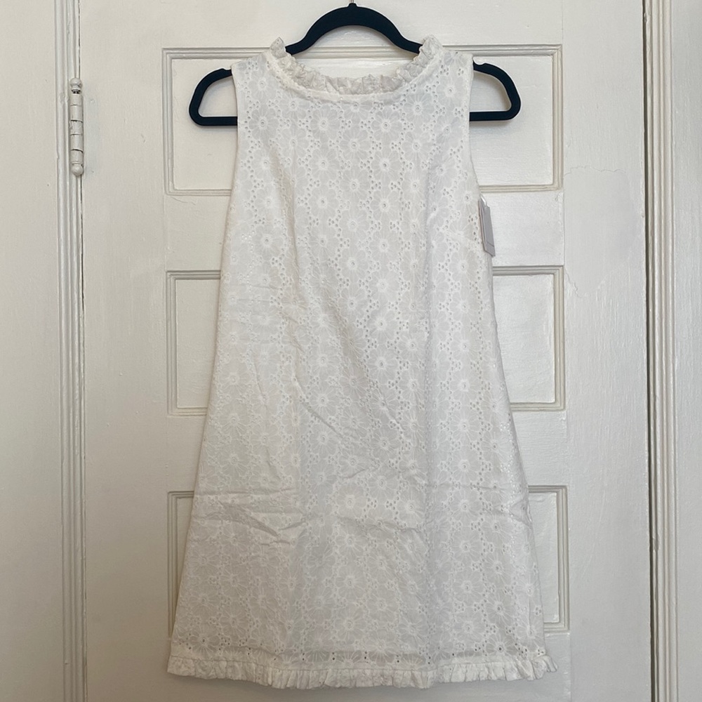 Sail to Sable White Eyelet Dress